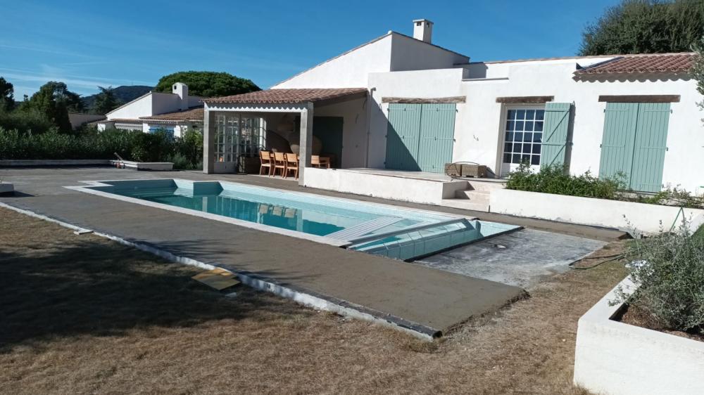 travaux plage de piscine